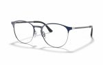 Ray-Ban Eyeglasses RX 6375 2981 Lens Size 51 and 53 Frame Shape Round Frame Color Blue for Unisex