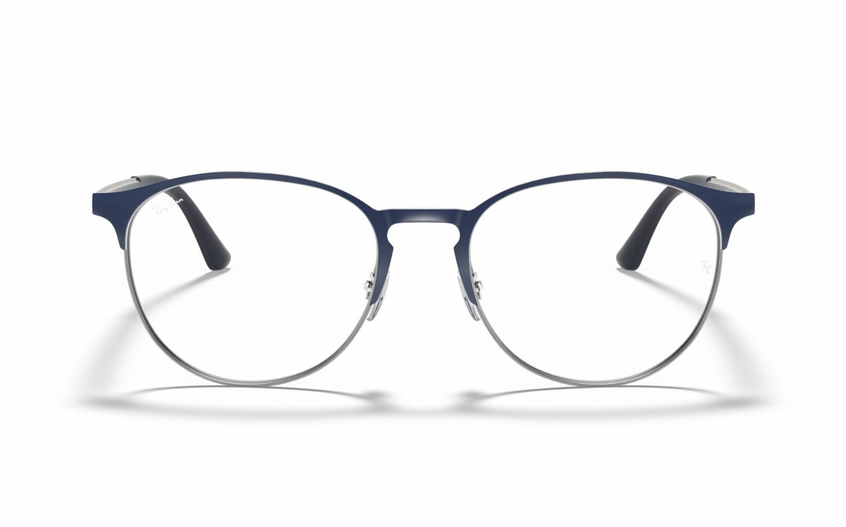 Ray-Ban Eyeglasses RX 6375 2981 Lens Size 51 and 53 Frame Shape Round Frame Color Blue for Unisex