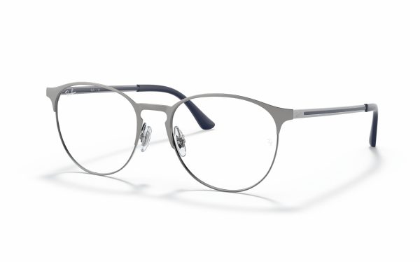 Ray-Ban Eyeglasses RX 6375 3135 Lens Size 51 and 53 Frame Shape Round Frame Color Gray for Unisex