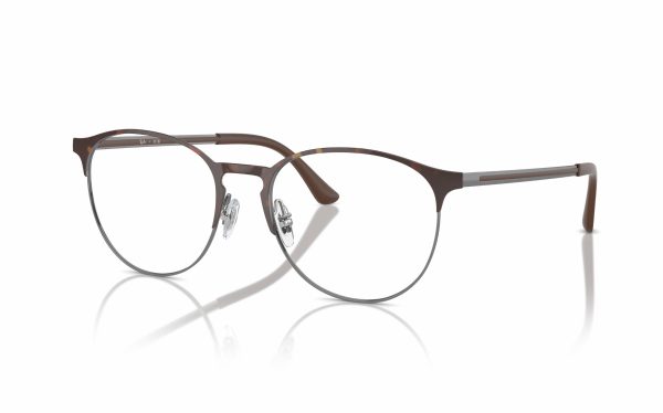 Ray-Ban Eyeglasses RX 6375 3172 Lens Size 51 and 53 Frame Shape Round Frame Color Havana for Unisex