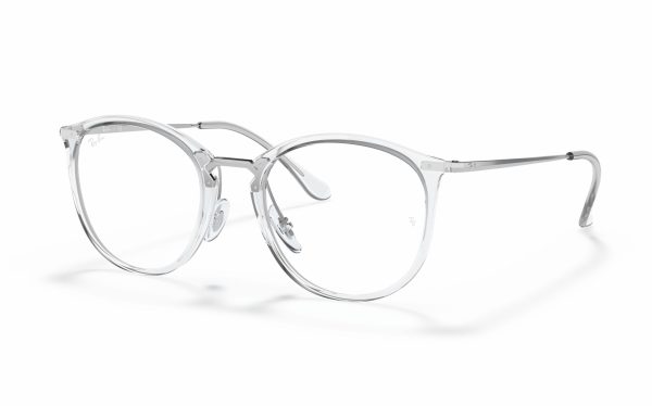 نظارة طبية راي بان RX 7140 2001 حجم العدسة 51 شكل الاطار دائري لون الاطار شفاف نسائي