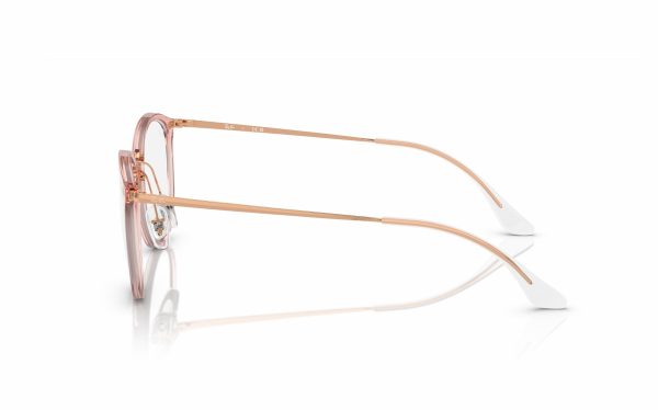 Ray-Ban Eyeglasses RX 7140 8335 Lens Size 51 Frame Shape Round Frame Color Pink For Women