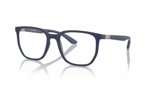 Ray-Ban Eyeglasses RX 7235 5207 Lens Size 53 Frame Shape Square Frame Color Blue For Unisex
