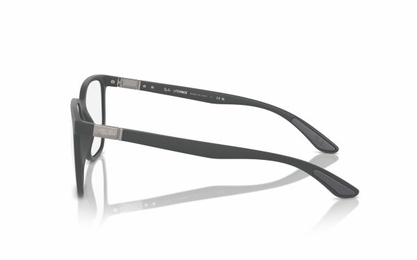 Ray-Ban Eyeglasses RX 7235 5521 Lens Size 53 Frame Shape Square Frame Color Gray For Unisex