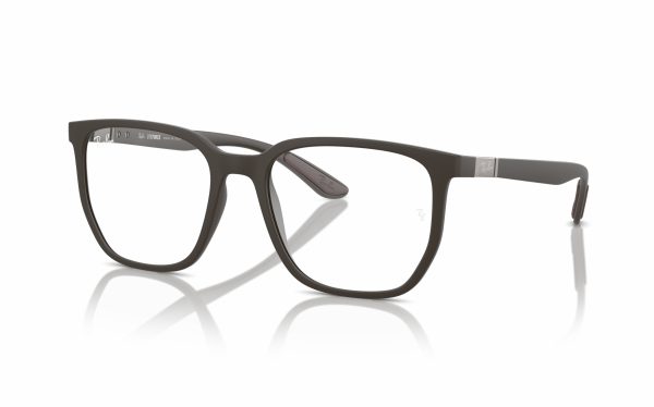 Ray-Ban Eyeglasses RX 7235 8063 Lens Size 53 Frame Shape Square Frame Color Brown For Unisex