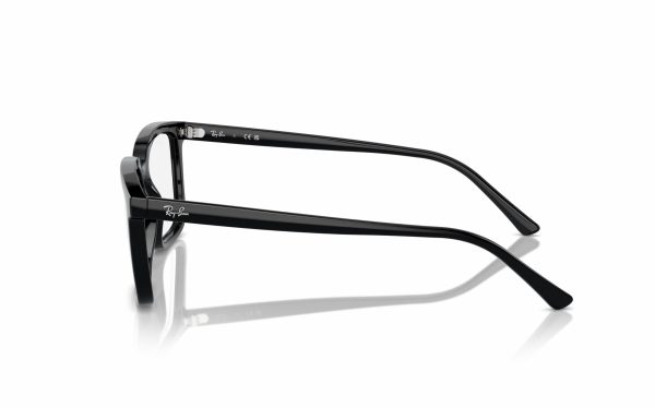 Ray-Ban Alain Eyeglasses RX 7239 2000 lens size 52 and 54, frame shape rectangular, frame color black, unisex