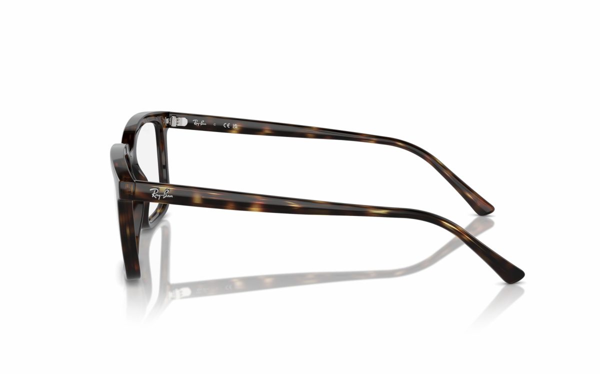 Ray-Ban Alain Eyeglasses RX 7239 2012 lens size 52 and 54, frame shape rectangular, frame color Havana, unisex