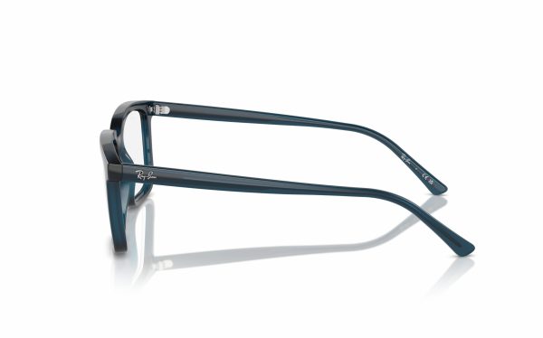 Ray-Ban Alain Eyeglasses RX 7239 8256, lens size 52 and 54, frame shape rectangular, frame color blue, unisex