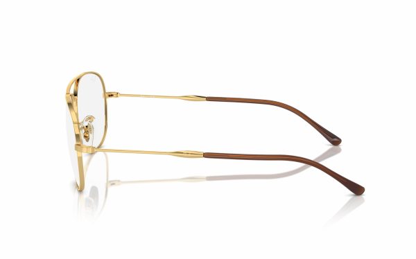 Ray-Ban Bain Bridge Eyeglasses RX 3735V 2500 Lens Size 57 Frame Shape Aviator Frame Color Gold Unisex
