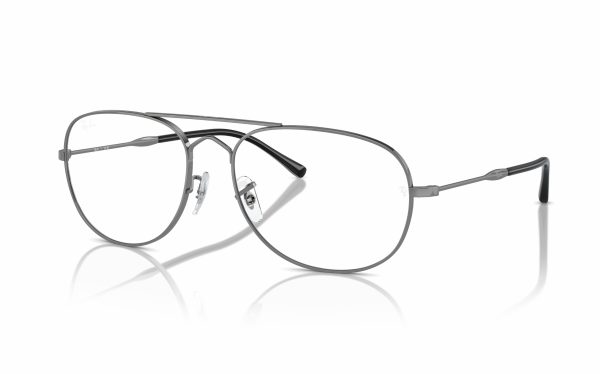 Ray-Ban Bain Bridge Eyeglasses RX 3735V 2502 Lens Size 57 Frame Shape Aviator Frame Color Gray Unisex