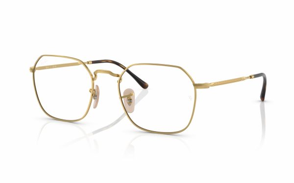 Ray-Ban Jim Eyeglasses RX 3694V 2500 lens size 51 and 53 frame shape square frame color gold for unisex