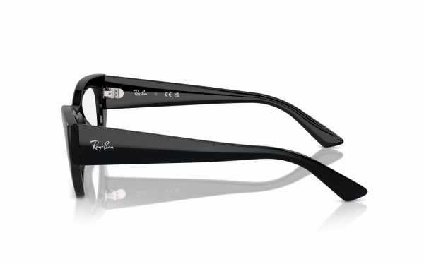 Ray-Ban Zena Eyeglasses RX 7330 8260 Lens Size 49 and 52 Frame Shape Cat Eye Frame Color Black for Unisex