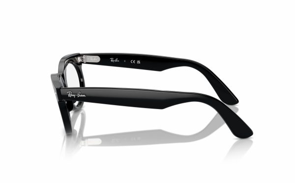 Ray-Ban Wayfarer Oval Eyeglasses RX 2242V 2000 lens size 50 and 53, frame shape oval, frame color black, for unisex