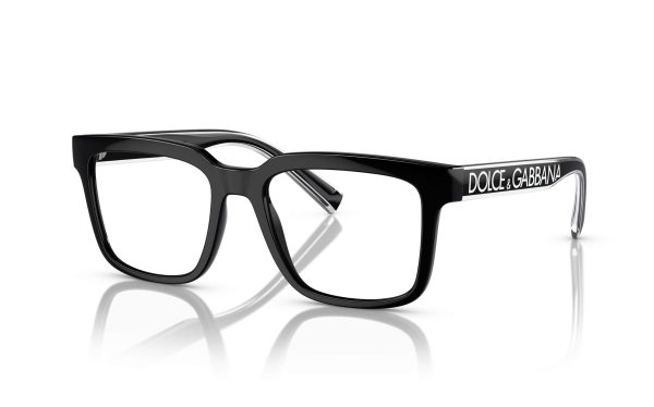 Dolce & Gabbana Eyeglasses DG 5101 501 lens size 50 square frame shape for men