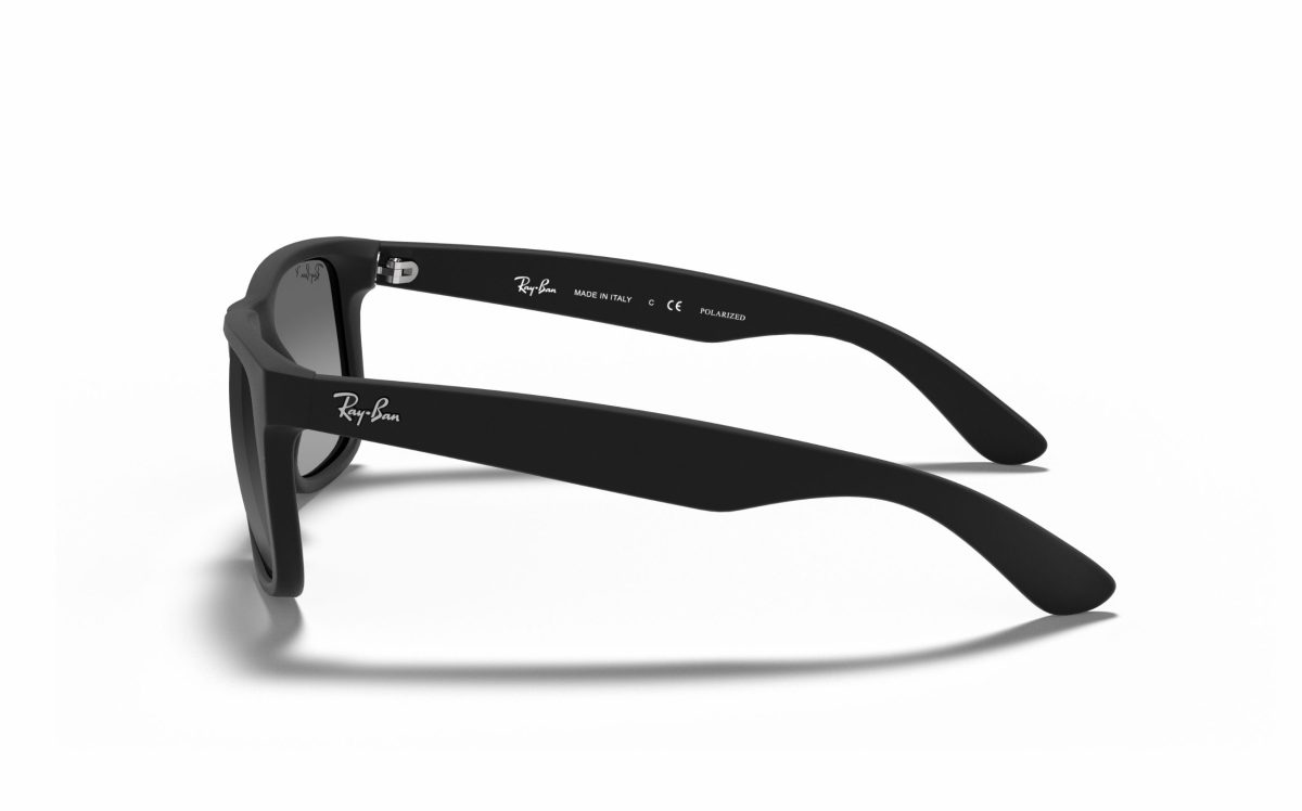 Ray-Ban Justin Sunglasses RB 4165 622/T3 Lens Size 54 Square Frame Shape Lens Color Gray Polarized for Men