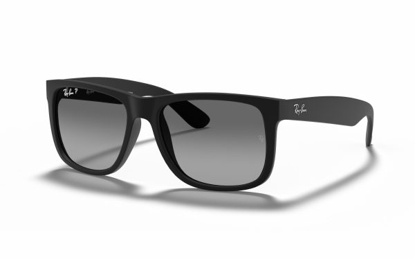 Ray-Ban Justin Sunglasses RB 4165 622/T3 Lens Size 54 Square Frame Shape Lens Color Gray Polarized for Men
