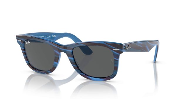 Ray-Ban Original Wayfarer Change Sunglasses RB 2140 1409/B1, Lens Size 50, Frame Shape Square, Lens Color Gray, Unisex
