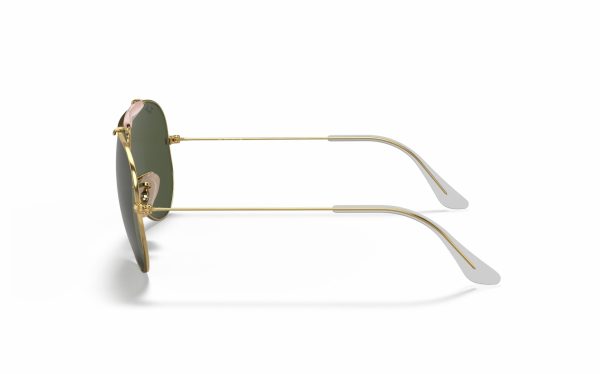 Ray-Ban Shooter Sunglasses RB 3138 001 Lens Size 62 Frame Shape Aviator Lens Color Green For Unisex