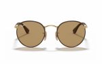 Ray-Ban Sunglasses RB 3475-Q 112/53 Lens Size 47 Frame Shape Round Lens Color Brown for Unisex