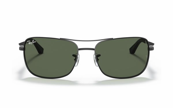 نظارة شمسية راي بان RB 3515 006/71 حجم العدسة 58 و 61 شكل الاطار مستطيل لون العدسة أخضر رجالي