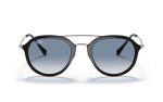 Ray-Ban Sunglasses RB 4253 6292/3F Lens Size 53 Frame Shape Round Lens Color Blue Unisex