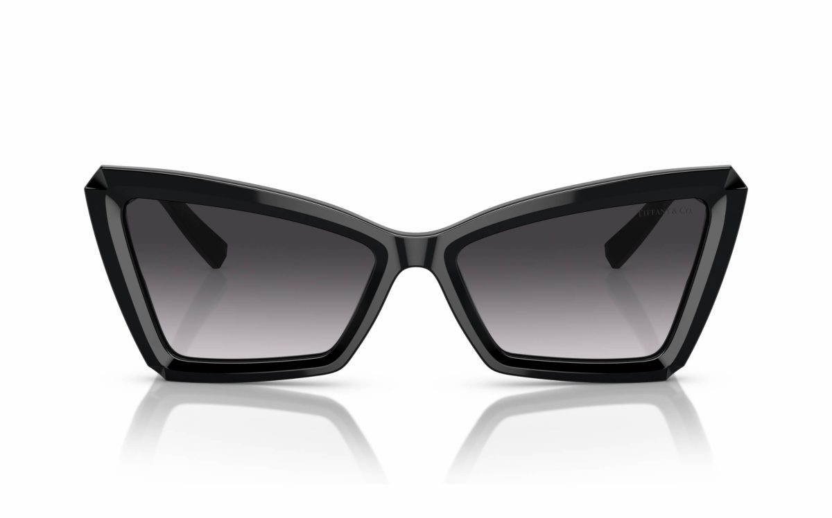Tiffany Sunglasses TF 4203 8001/3C Lens Size 56 Frame Shape Cat Eye Lens Color Gray for Women