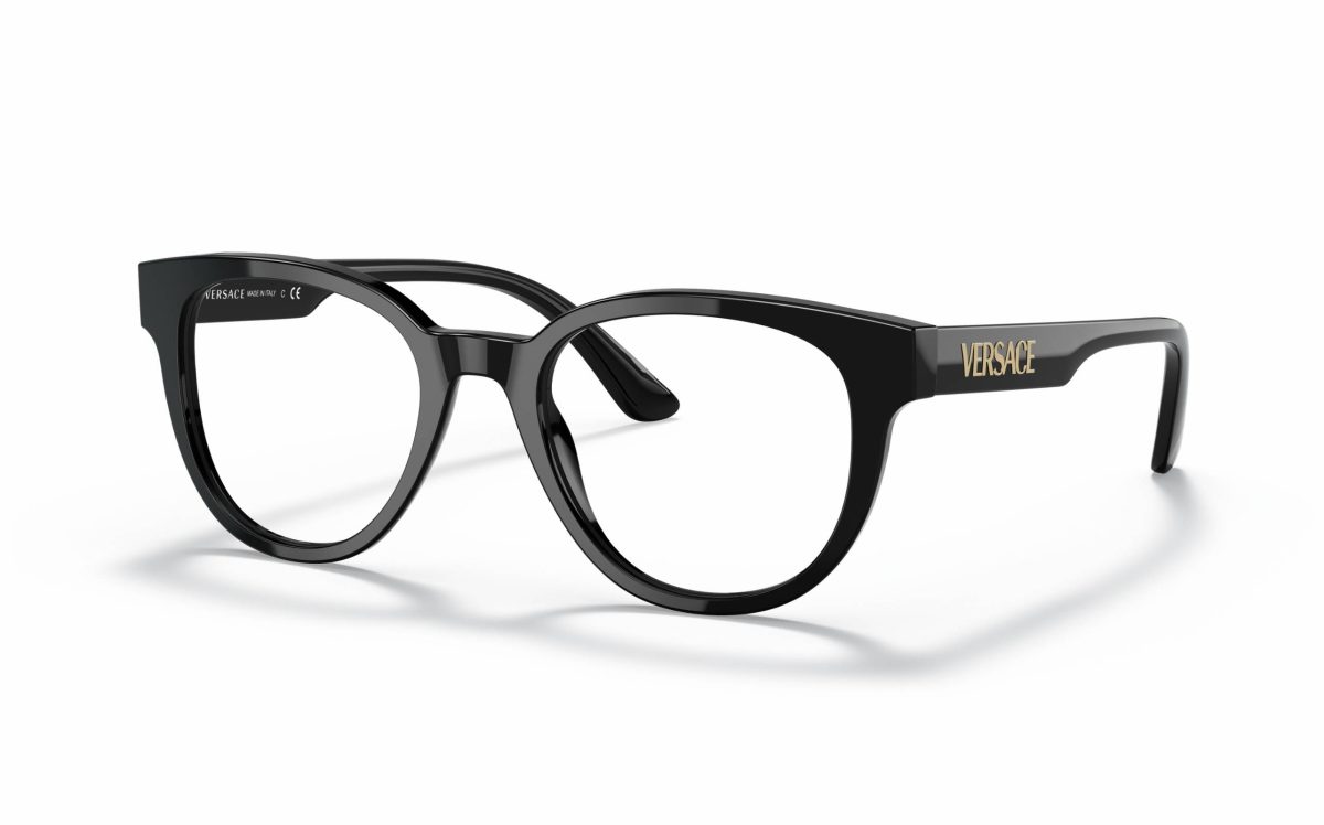 Versace Eyeglasses VE 3317 GB1 lens size 51 round frame shape for women