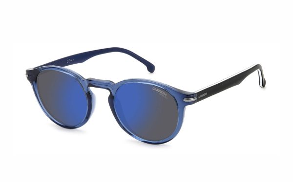 Carrera Sunglasses CARRERA 301/S PJP/XT Lens Size 50 Frame Shape Round Lens Color Blue Gray Unisex