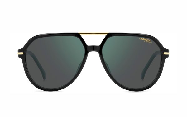 Carrera Sunglasses CARRERA 315/S 807/Q3 Lens Size 58 Frame Shape Aviator Lens Color Green Gray Polarized for Men