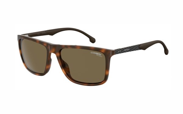 نظارة شمسية كاريرا CARRERA 8032/S 086/SP حجم العدسة 57 شكل الاطار مربع لون العدسة برونزي بولارايزد رجالي
