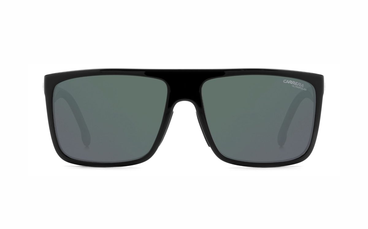 Carrera Sunglasses CARRERA 8055/S 807/Q3 Lens Size 58 Frame Shape Rectangle Lens Color Green Gray Polarized for Men