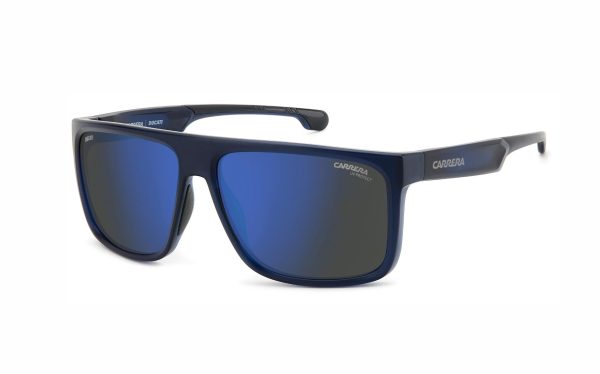 Carrera Ducati Sunglasses CARDUC 011/S PJP/XT Lens Size 61 Frame Shape Square Lens Color Blue Gray For Men
