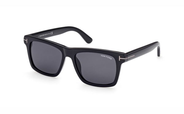 Tom Ford Buckley-02 Sunglasses FT0906-N 01A Lens Size 56 Square Frame Shape Lens Color Gray for Men