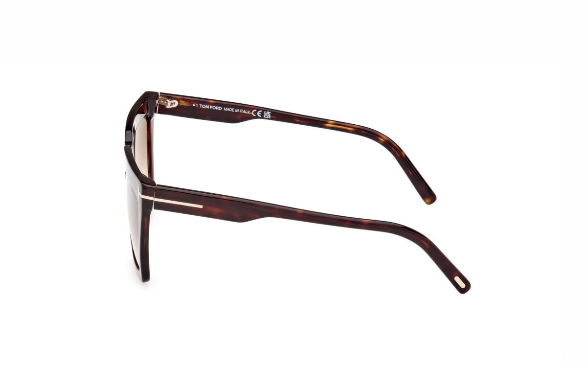 Tom Ford Eden Sunglasses FT1110 052F Lens Size 56 Frame Shape Cat Eye Lens Color Brown for Women