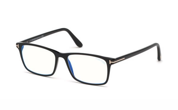 Tom Ford Eyeglasses FT5584-B 001 Lens Size 54 Square Frame Shape for Men
