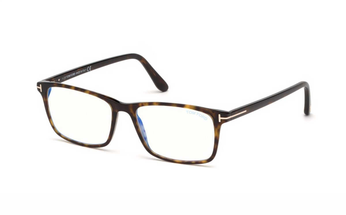 Tom Ford Eyeglasses FT5584-B 052 lens size 54 square frame shape for Men