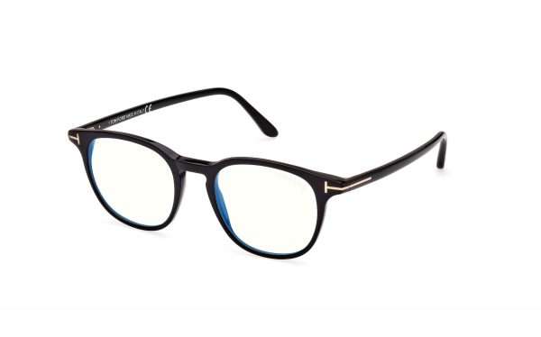 Tom Ford Eyeglasses FT5832-B 001 Lens Size 50 Round Frame Shape for Men