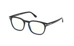 Tom Ford Eyeglasses FT5868-B 001 lens size 53 square frame shape for men