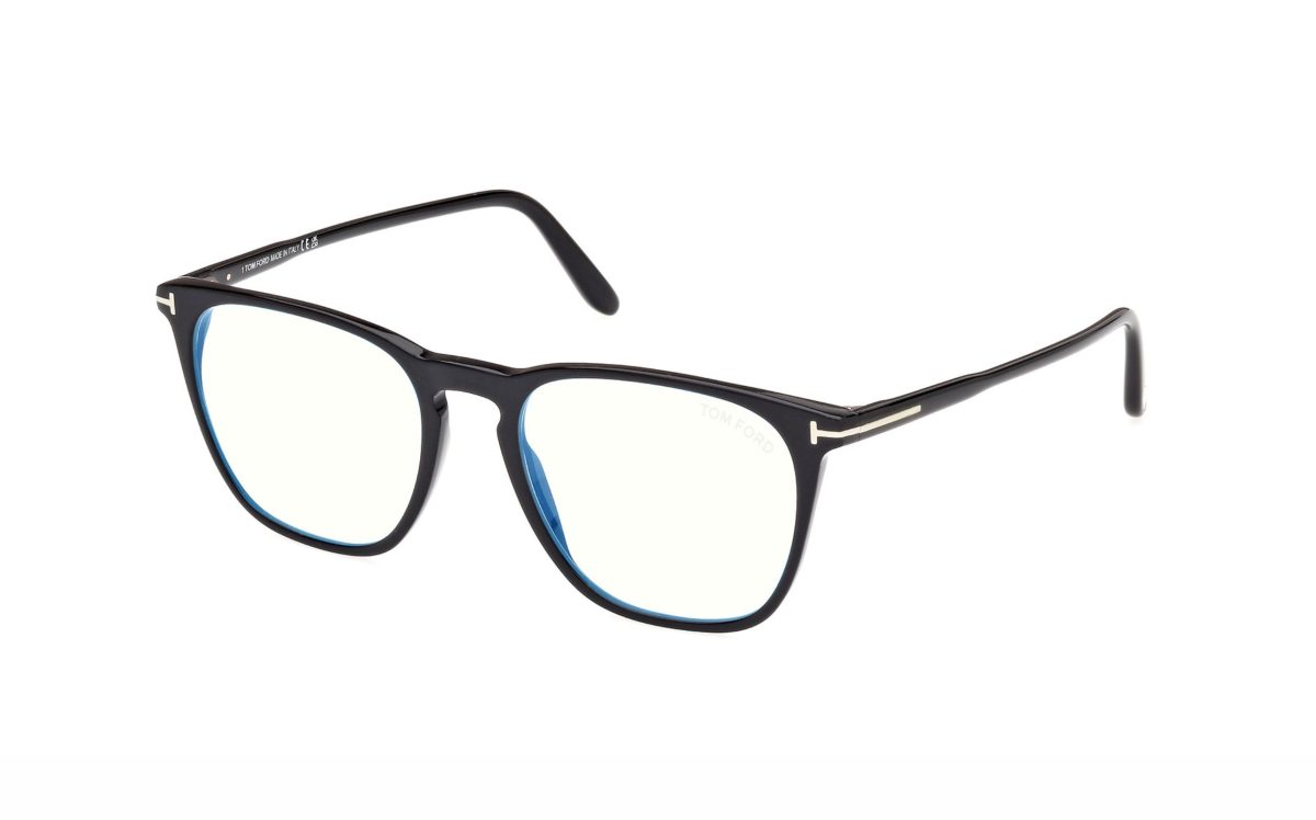 Tom Ford Eyeglasses FT5937-B 001 Lens Size 52 Round Frame Shape for Men