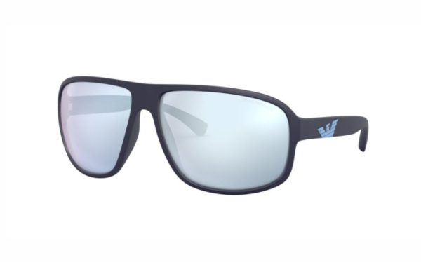 Emporio Armani Sunglasses EA 4130 5754/6J Lens Size 63 Frame Shape Aviator Lens Color Blue for Men