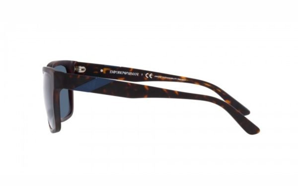 Emporio Armani Sunglasses EA 4177 5002/80 Lens Size 57 Frame Shape Rectangle Lens Color Blue for Men