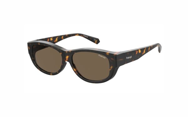 Polaroid Sunglasses PLD 9020/S 086SP Lens Size 56 Frame Shape Rectangle Lens Color Bronze Polarized for Unisex