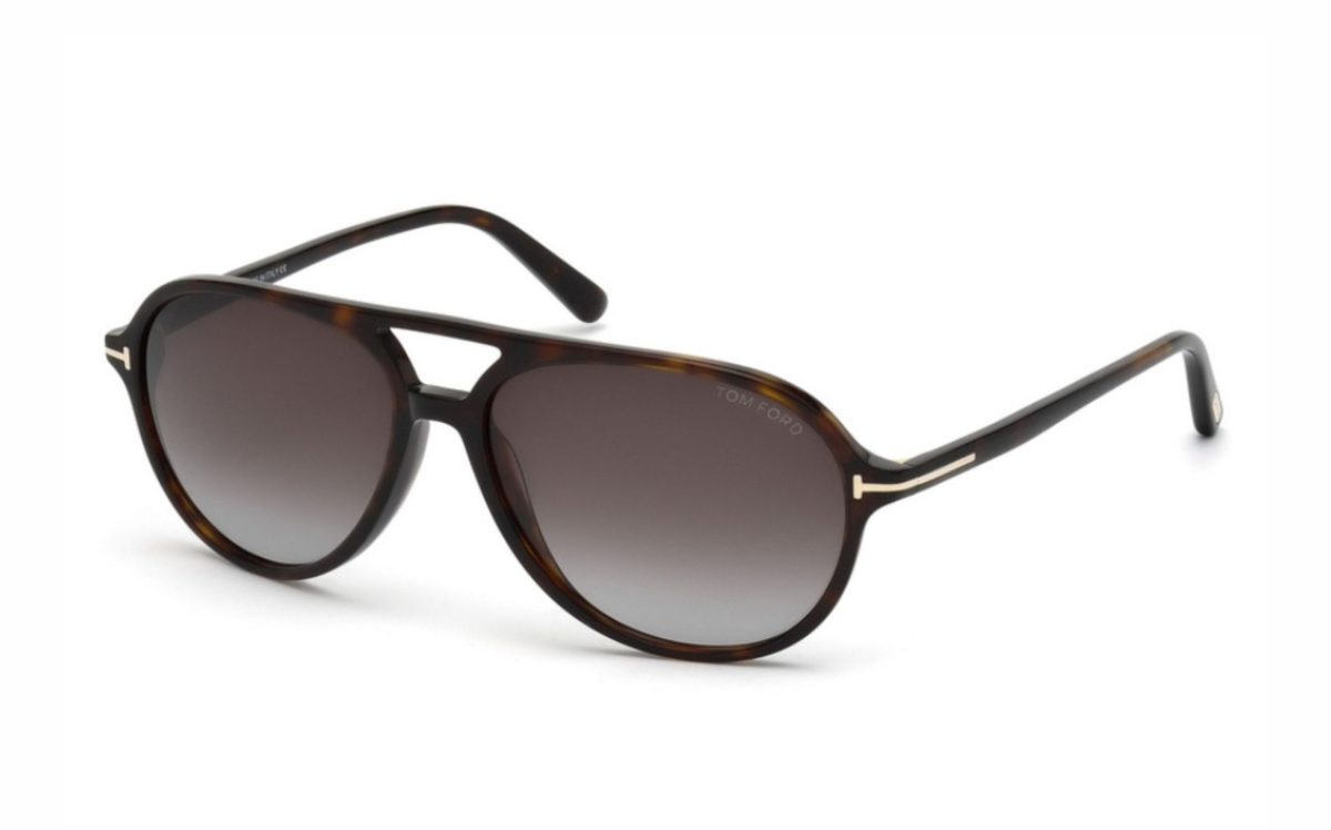 Tom Ford Jared Sunglasses FT0331 56P Lens Size 58 Frame Shape Aviator Lens Color Brown for Men