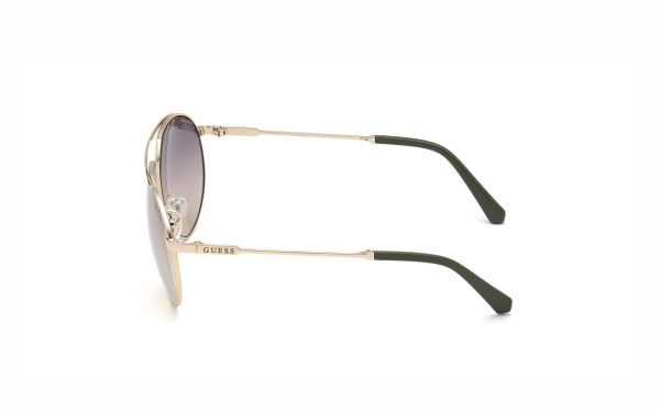 Guess Sunglasses GU00009 32C Lens Size 60 Frame Shape Aviator Lens Color Grey Men