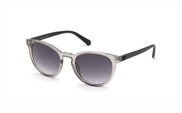 Guess Sunglasses GU00005 20B Lens Size 53 Frame Shape Round Lens Color Grey Men