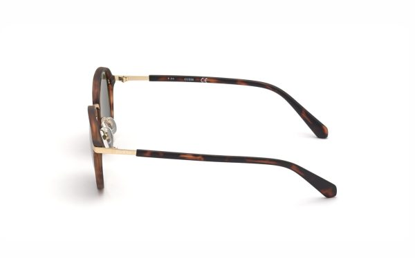 Guess Sunglasses GU00031 52N Lens Size 53 Frame Shape Round Lens Color Green for Men