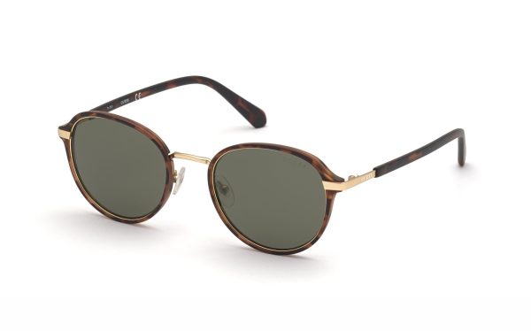 Guess Sunglasses GU00031 52N Lens Size 53 Frame Shape Round Lens Color Green for Men