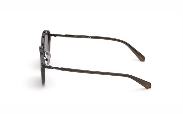 Guess Sunglasses GU00031 97A Lens Size 53 Frame Shape Round Lens Color Grey Men