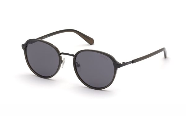 Guess Sunglasses GU00031 97A Lens Size 53 Frame Shape Round Lens Color Grey Men