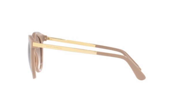 Dolce & Gabbana Sunglasses DG 4268 1620/13 Lens Size 52 Frame Shape Round Lens Color Brown for Women